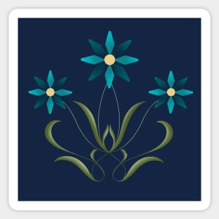 flower symmetry Sticker